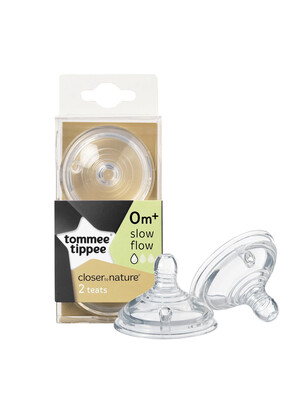 Tommee Tippee Closer to Nature 2 x Slow Flow Teather
